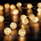 Perfect Holiday 20 LED CRACKLE BEADS STRING LIGHTS, INDOOR,WARM WHITE